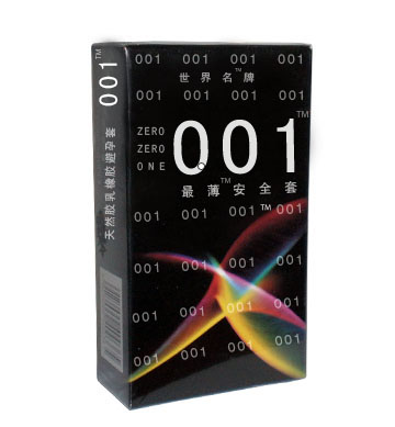 001(天然膠乳橡膠避孕套/安全套)