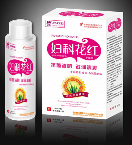 芳心康樂寶婦科花紅護(hù)理液