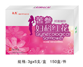 苦參婦科紅花抑菌凝膠