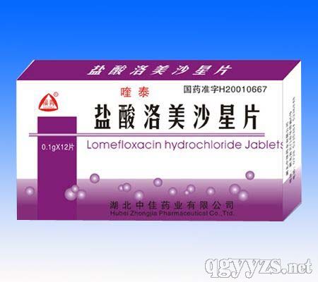 鹽酸洛美沙星片