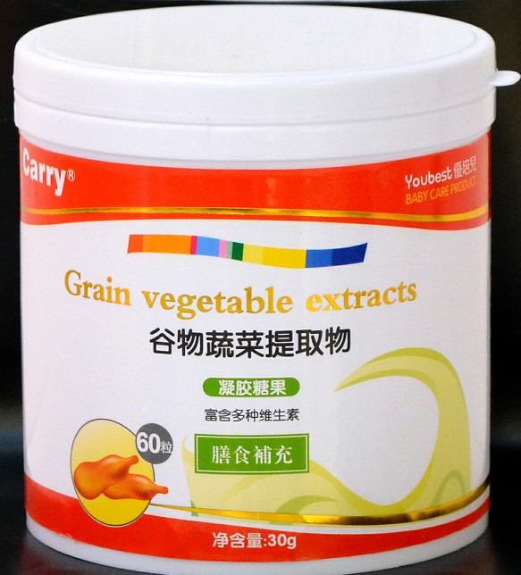 優(yōu)培兒谷物蔬菜提取物凝膠糖果