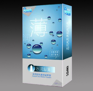 水潤超薄天然膠乳橡膠避孕套