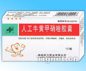 人工牛黃甲硝唑膠囊