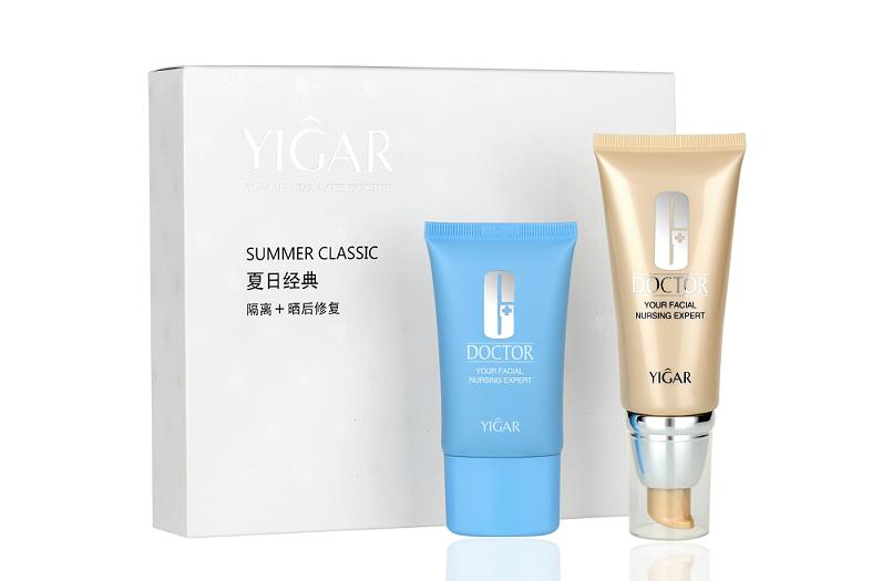 夏日經(jīng)典（鉑金瑩白隔離乳 （自然色）+曬后修復(fù)冰露 ）