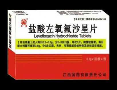 鹽酸左氧氟沙星片12片