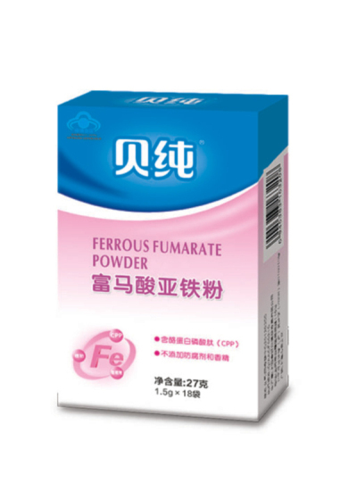 （藍(lán)帽）貝純富馬酸亞鐵粉