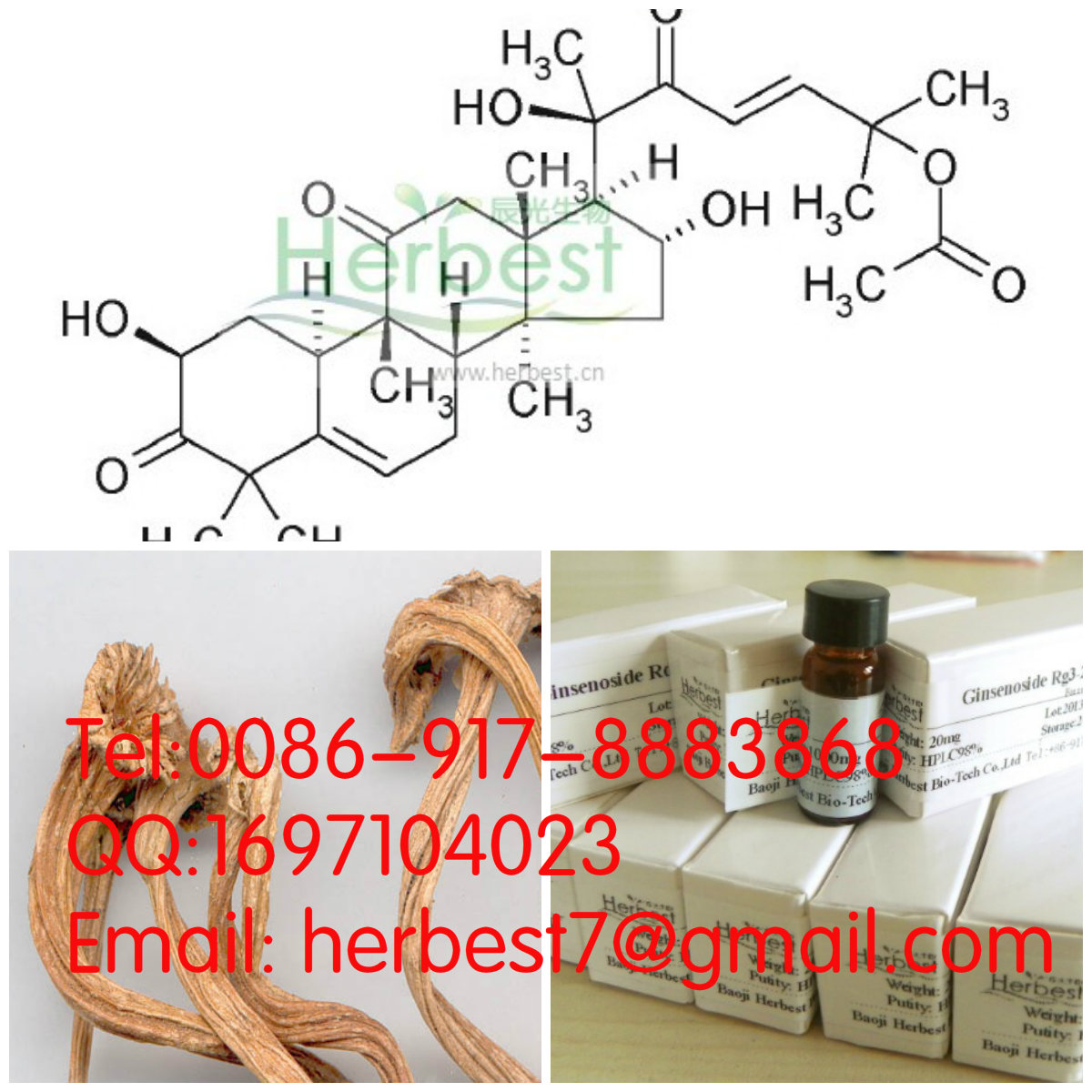 葫蘆素 E,B Cucurbitacin E18444-66-1