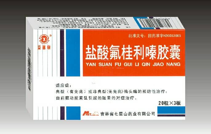 鹽酸氟桂利嗪膠囊