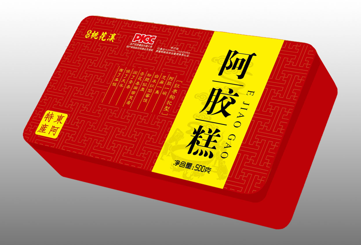 桃花溪阿膠糕鐵盒紅