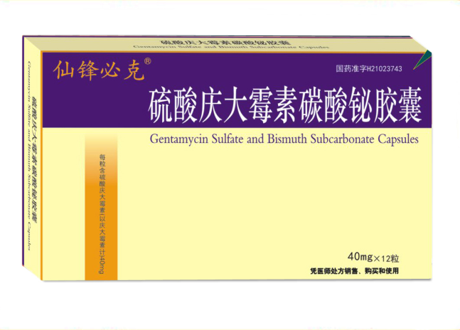 硫酸慶大霉素碳酸鉍膠囊