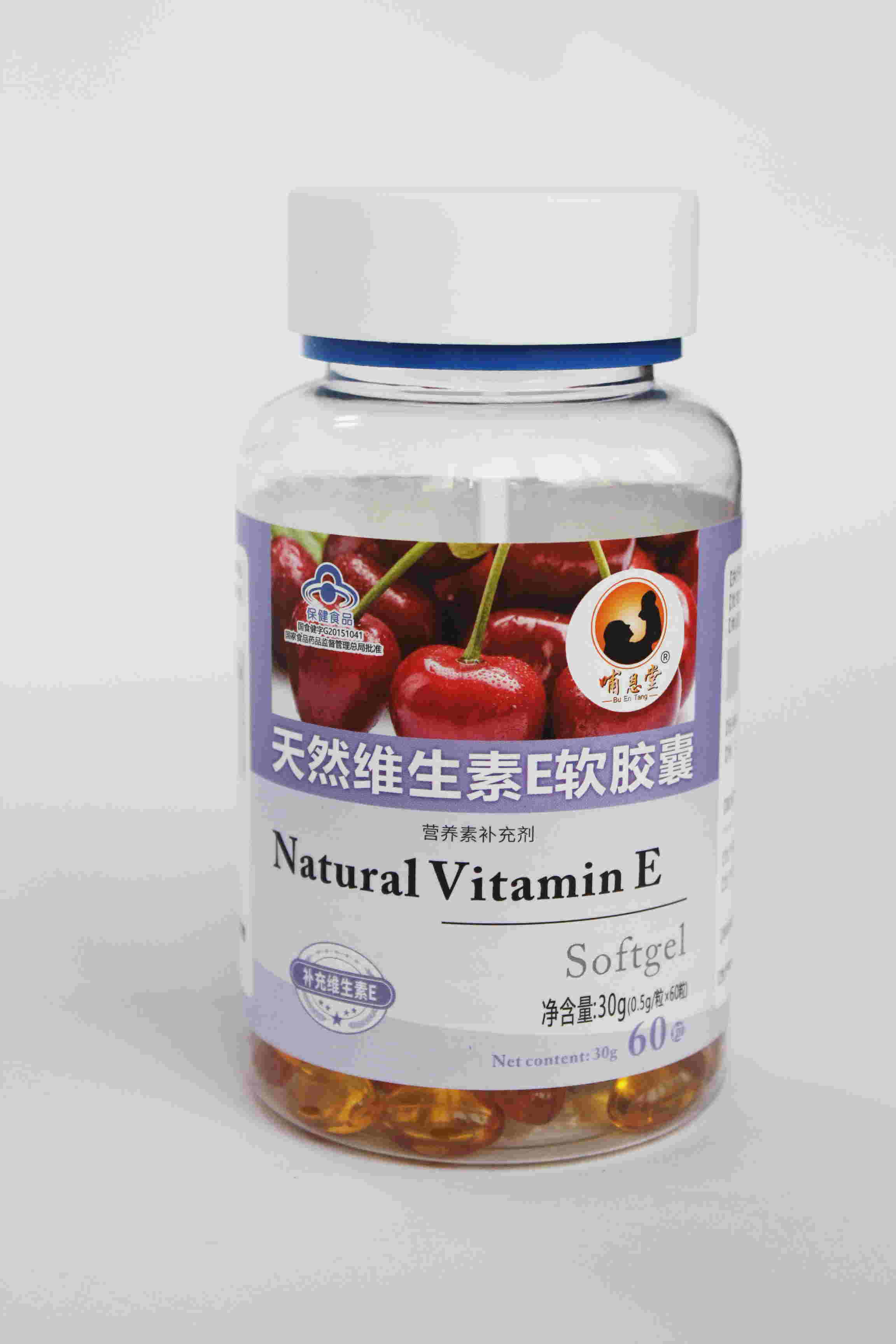 哺恩堂牌天然維生素E軟膠囊