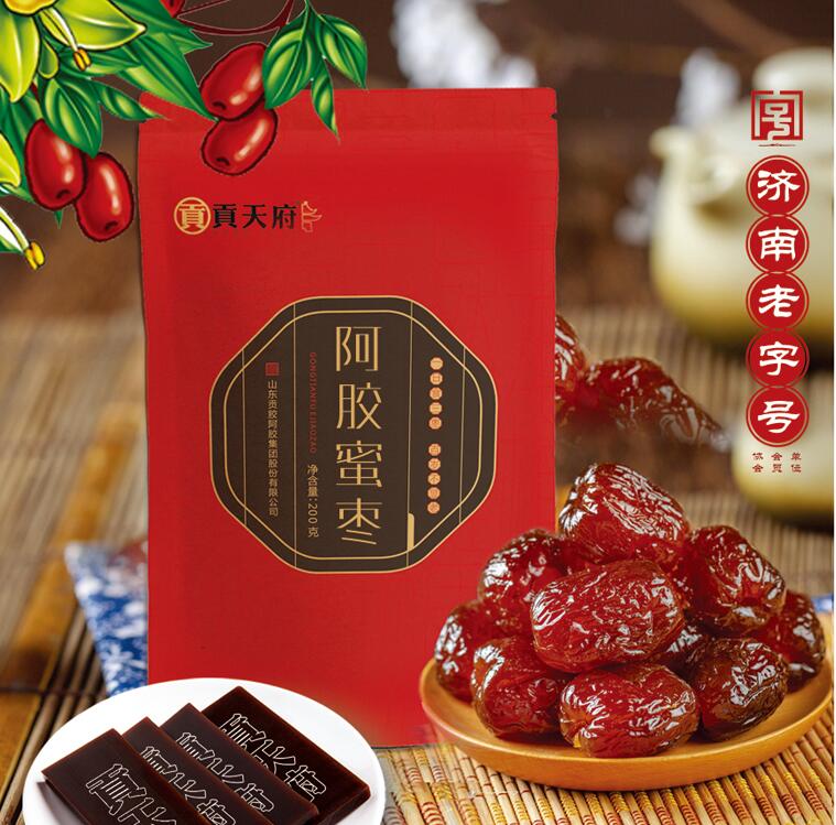 濟(jì)南老字號(hào)-貢天府牌阿膠棗